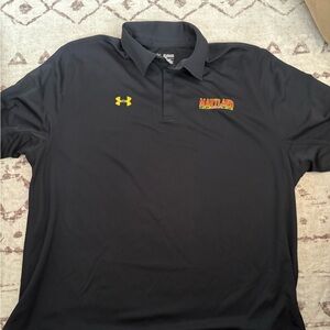 Black Maryland Under Armour Short Sleeve Polo 3xl